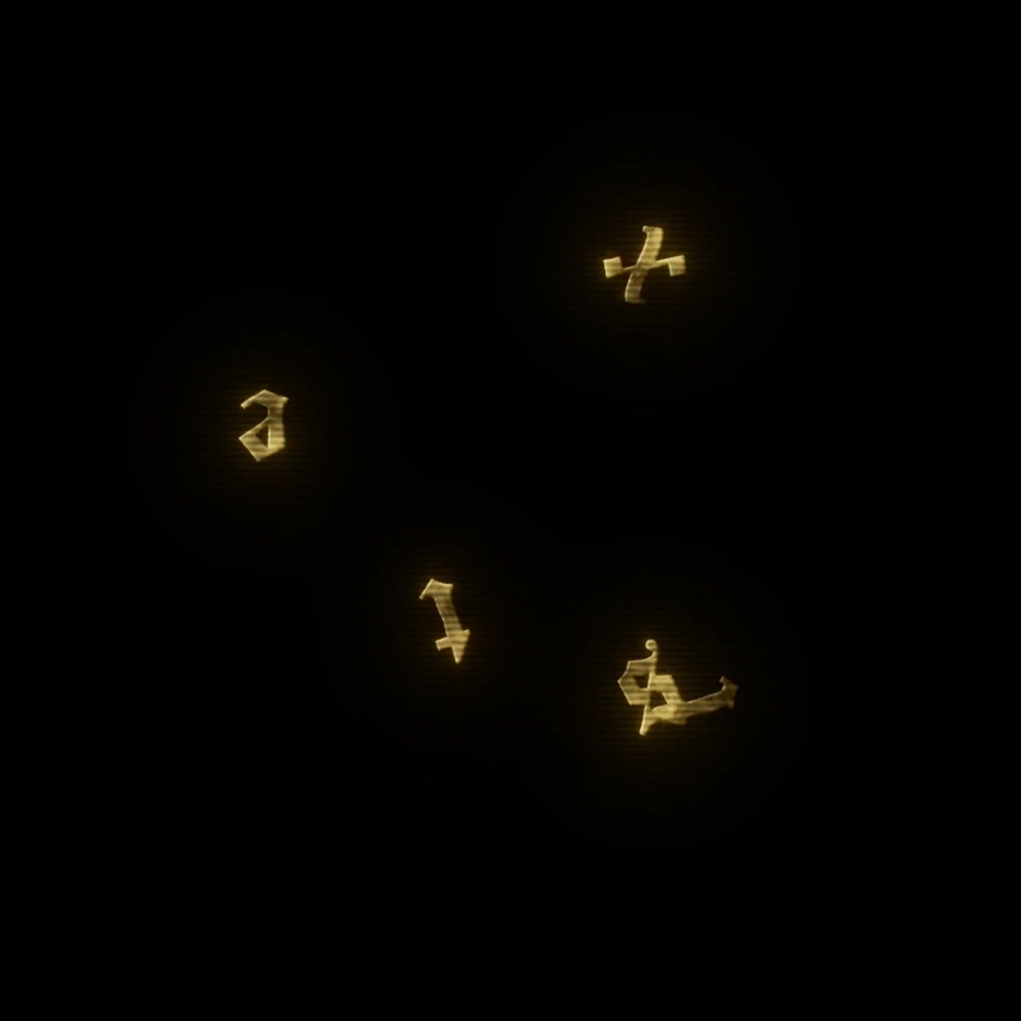 GOLD TEXT BLAST AN