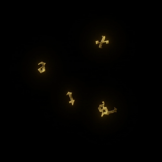 GOLD TEXT BLAST AN