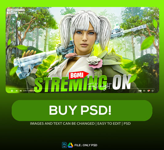 NIGHT STREAMING THUMBNAIL PSD