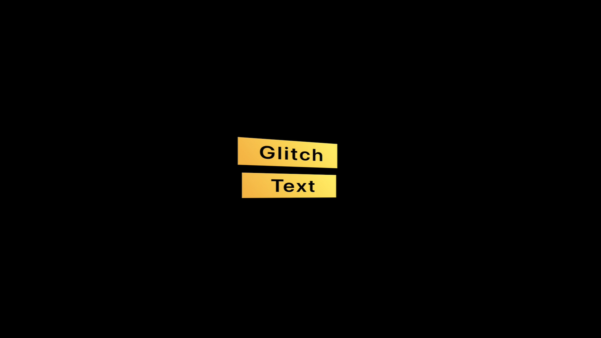 Glitch text
