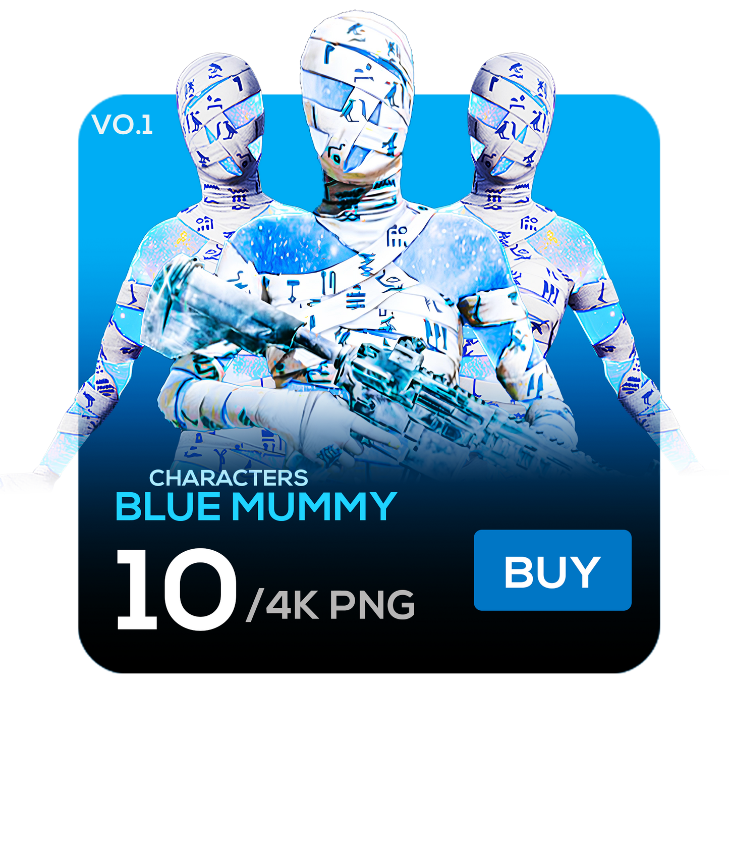 BLUE MUMMY SET